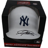 Jasson Dominguez Autographed/Signed New York Yankees Mini Helmet FAN 46795