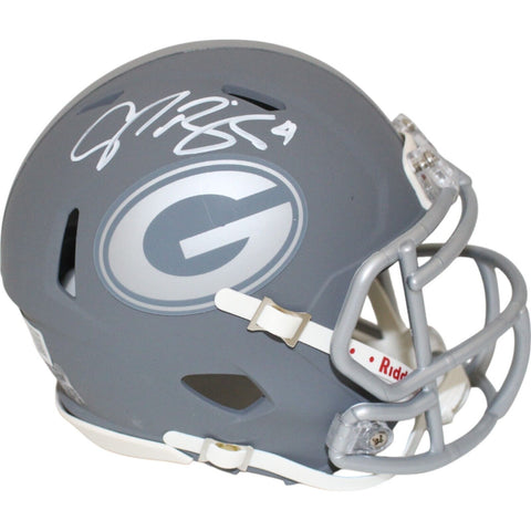 Champ Bailey Autographed/Signed Georgia Bulldogs Slate Mini Helmet Beckett 48646