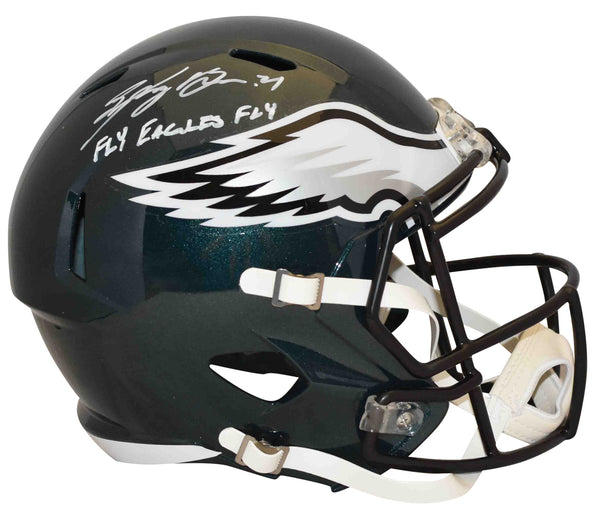 SYDNEY BROWN SIGNED PHILADELPHIA EAGLES FULL SIZE SPEED HELMET BECKETT