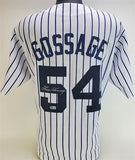 Goose Gossage Signed New York Yankees Pinstripe Home Jersey (Beckett) 2008 HOF