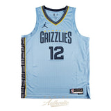 Ja Morant Autographed "2020 ROY" Memphis Grizzlies Nike Jersey Panini LE 1/112