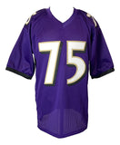 Johnathan Ogden Baltimore Signed Purple Football Jersey BAS ITP