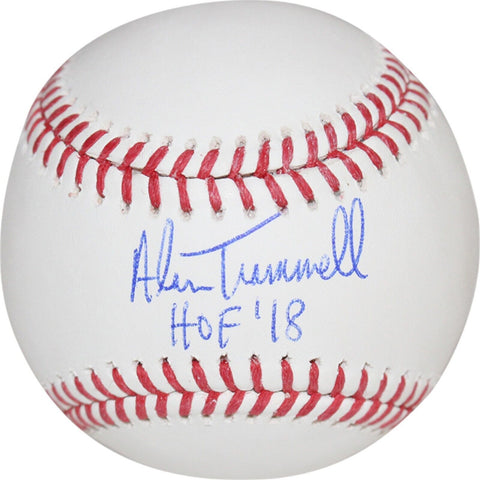 Alan Trammell Autographed Detroit Tigers OML Baseball HOF Beckett Witness 40491