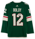 MATTHEW BOLDY Autographed Minnesota Wild Authentic Green Jersey FANATICS