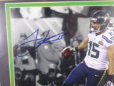 Jermaine Kearse Autographed Framed 8x10 Photo Super Bowl XLVIII MCS Holo #35517