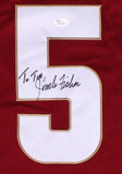 Jimbo Fisher ( Head Coach ) Signed Jameis Winston FSU Jersey (JSA COA)