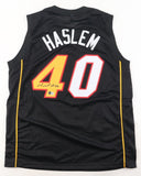 Udonis Haslem Signed Miami Heat Jersey (Beckett) 3xNBA Champion / Forward