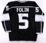 Christian Folin Signed Kings Jersey (Beckett COA) 1st Year Los Angeles Defensman