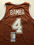 Autographed/Signed MOHAMED MO BAMBA Texas Orange College Jersey JSA COA