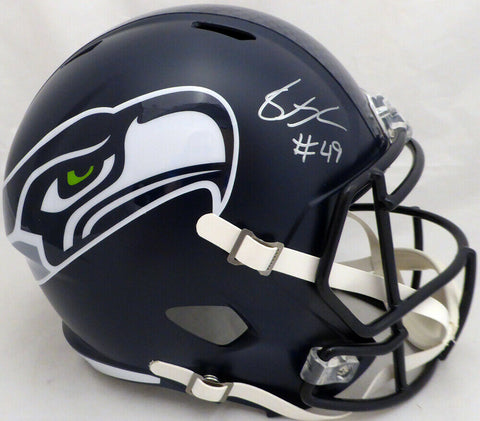 SHAQUEM GRIFFIN AUTOGRAPHED SEAHAWKS FULL SIZE SPEED HELMET MCS HOLO 134360