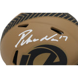 Puka Nacua Signed Los Angeles Rams 23 Salute Mini Helmet FAN 46053