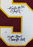 Keith Griffin "Super Bowl XXII Champs" Signed Washington Redskins Jersey JSA COA