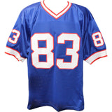 Andre Reed Autographed/Signed Pro Style Blue Jersey Beckett 44680