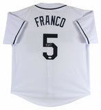 Wander Franco Signed Rays Jersey (JSA COA) Tampa Ray 2021 Rookie Phenom S.S.