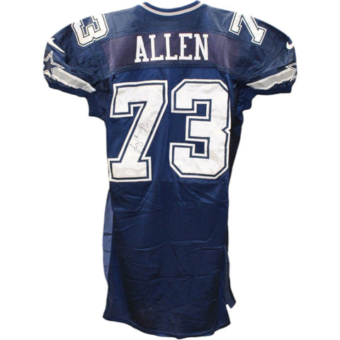 Larry Allen Signed Dallas Cowboys Nike Proline 52 Blue Jersey JSA 48471