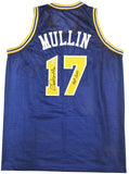 WARRIORS CHRIS MULLIN AUTOGRAPHED BLUE JERSEY "HOF 2011" BECKETT WITNESS 232592