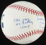 Tommy Davis Signed OML Baseball with Multiple Inscriptions (PSA COA) L.A Dodgers