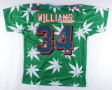 Ricky Williams Signed Miami Dolphins Weed Leaf Print Jersey (JSA COA)