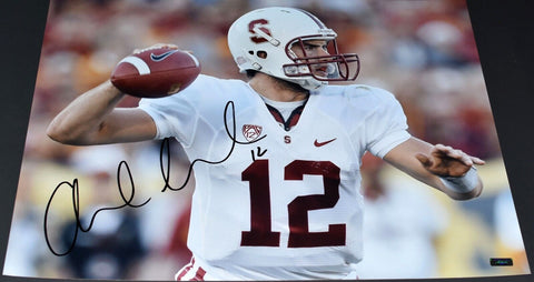 ANDREW LUCK AUTOGRAPHED SIGNED STANFORD CARDINAL 16x20 PHOTO PANINI