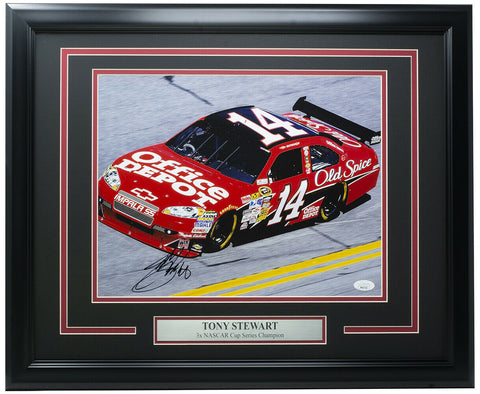 Tony Stewart Signed Framed 11x14 Nascar Photo JSA