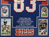 FRAMED BUFFALO BILLS ANDRE REED AUTOGRAPHED SIGNED INSCRIBED STAT JERSEY JSA COA