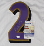 Nate Wiggins Signed Baltimore Ravens White Jersey (JSA COA) 2024 1st Round Pick