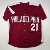 Autographed/Signed Bake McBride Philadelphia Retro Maroon Jersey JSA COA