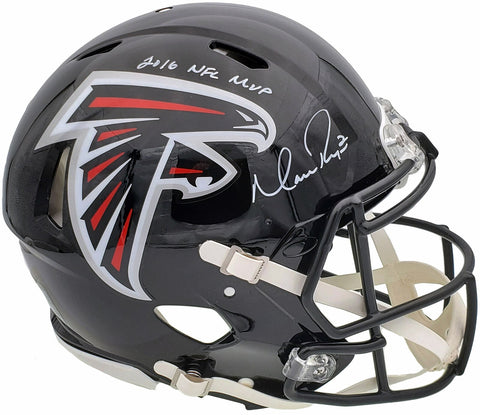 MATT RYAN AUTOGRAPHED FALCONS FULL SIZE AUTH HELMET 2016 MVP BECKETT 197077