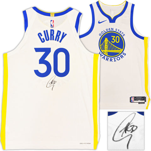 WARRIORS STEPHEN CURRY AUTOGRAPHED NIKE JERSEY SIZE 48+2 JSA 235471