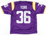 Cade York Signed LSU Tigers Jersey "Natty Champs" (JSA)) Cleveland Browns Kicker