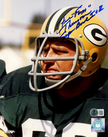 Fuzzy Thurston Signed Green Bay Packers 8x10 Photo SB I II Beckett 47884