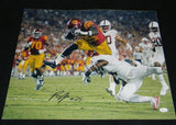 RONALD JONES II AUTOGRAPHED SIGNED USC TROJANS VS STANFORD 16x20 PHOTO JSA