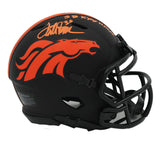 Terrell Davis Signed Denver Broncos Speed Eclipse NFL Mini Helmet with "SB XXXII