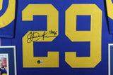 ERIC DICKERSON (Rams throwback SKYLINE) Signed Autographed Framed Jersey Beckett