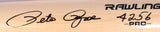 Pete Rose Autographed Blonde Pro Baseball Bat w/4256 - Beckett W Holo