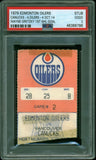 Oilers Wayne Gretzky 10/14/79 1st NHL Goal Ticket Stub Graded PSA 2 PSA Slabbed