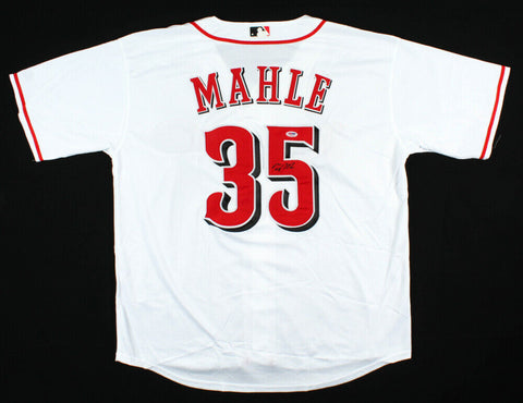 Tyler Mahle Signed Cincinnati Reds Majestic MLB Jersey (PSA Rookie Graph COA)