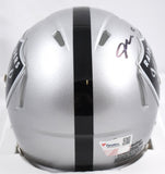 Maxx Crosby Autographed Las Vegas Raiders Speed Mini Helmet - Fanatics *Black