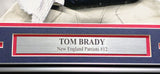 Tom Brady Autographed Framed 16x20 Photo Patriots Fanatics Holo #NB38154383