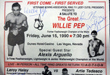 Boxing Greats Autographed 9x16 Program 9 Sigss Willie Pep PSA/DNA COA S50834