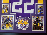 FRAMED LSU TIGERS CLYDE EDWARDS-HELAIRE AUTOGRAPHED SIGNED JERSEY BECKETT COA