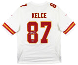 Chiefs Travis Kelce Authentic Signed White Nike Limited Jersey BAS Witnessed