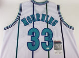 Alonzo Mourning Signed Charlotte Hornets Jersey (JSA COA) 7xNBA All-Star Center