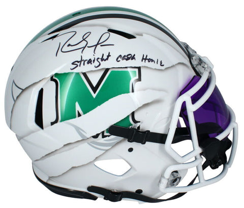 Randy Moss Autographed "Straight Cash Homie" ECC Rip Authentic Helmet Fanatics