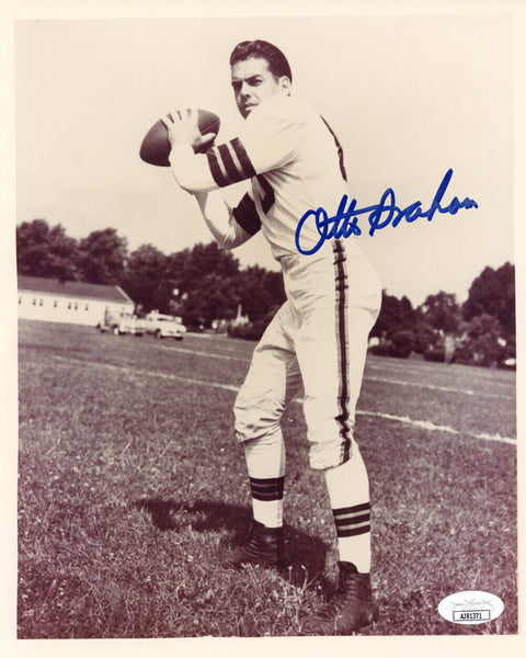 Otto Graham Autographed/Signed Cleveland Browns 8x10 Photo JSA 48247