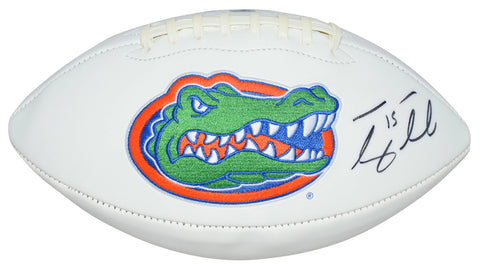 TIM TEBOW AUTOGRAPHED FLORIDA GATORS WHITE LOGO FOOTBALL TEBOW HOLO