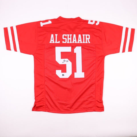 Azeez Al-Shaair Signed San Francisco 49ers Jersey (Beckett) Ex-FAU Linebacker