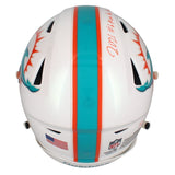 Jaylen Waddle Autographed "Go Fins" Authentic Speed Flex Helmet Fanatics LE 1/17