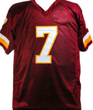 Joe Theismann Autographed Maroon Pro Style Jersey w/ 83 MVP- BECKETT *Black