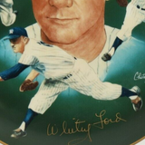 Whitey Ford Signed Yankees LE 1985 Hackett American Large Size Ceramic Art Plate